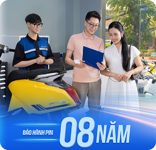 Bảo hành pin 8 năm